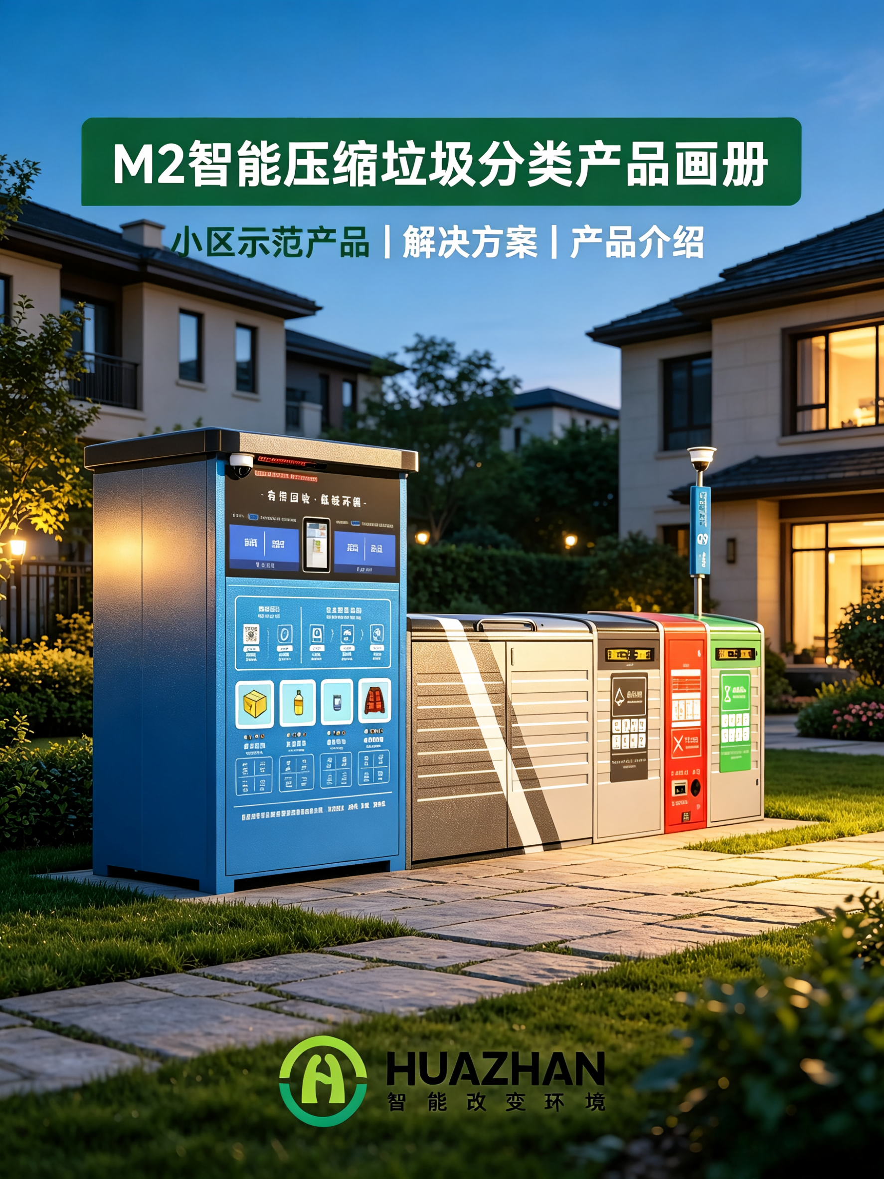 华展智能 |  M2 智能压缩垃圾分类解决方案产品画册